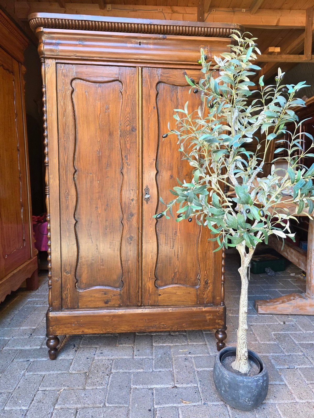 Biedermeier meidenkast kledingkast bezorgen mogelijk, Ophalen of Verzenden
