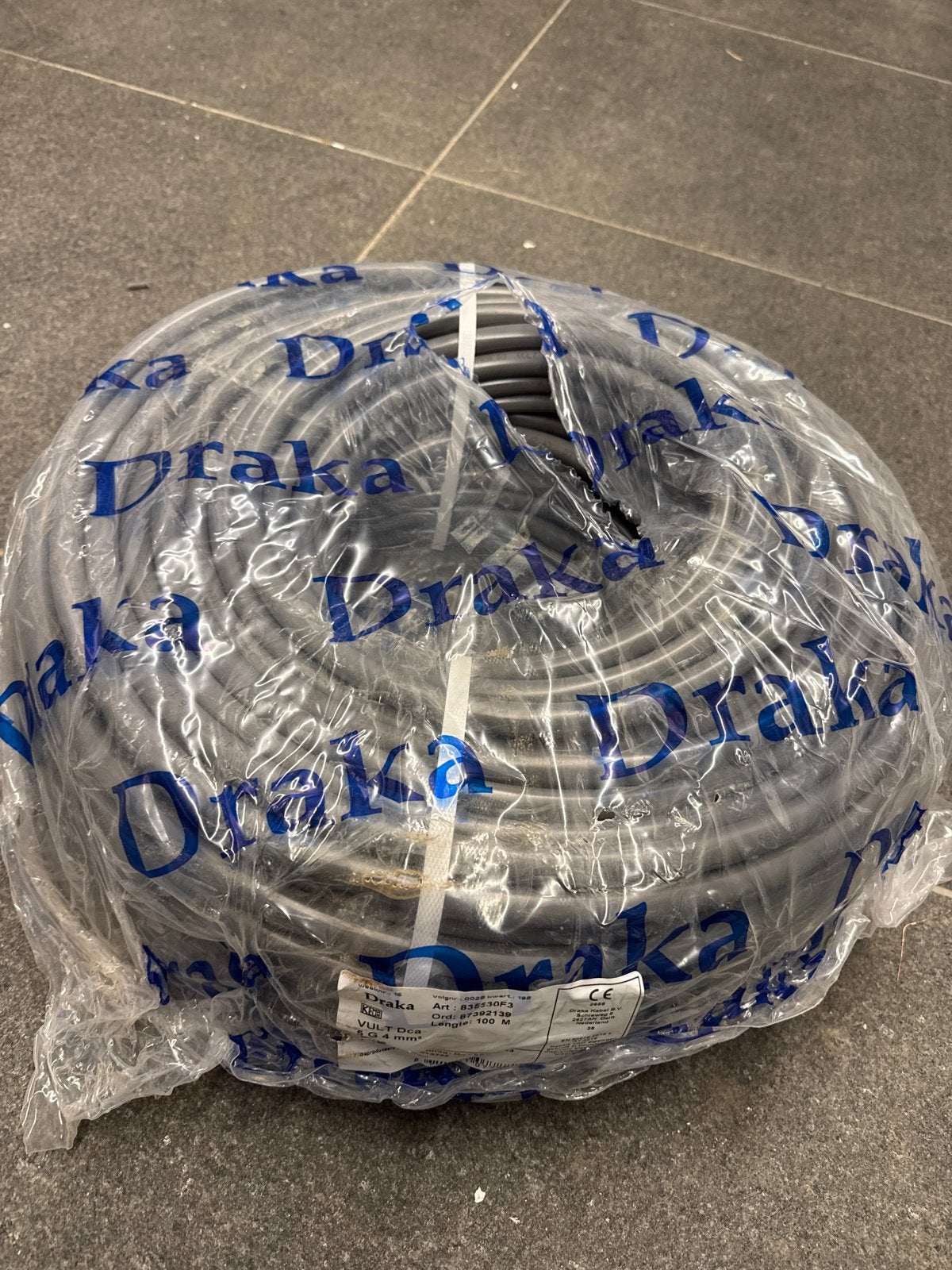 Draka YMVK Kabel 5x4mm2 - 100 meter nieuw in verpakking, Ophalen of Verzenden, Nieuw, Draka, Kabel of Snoer
