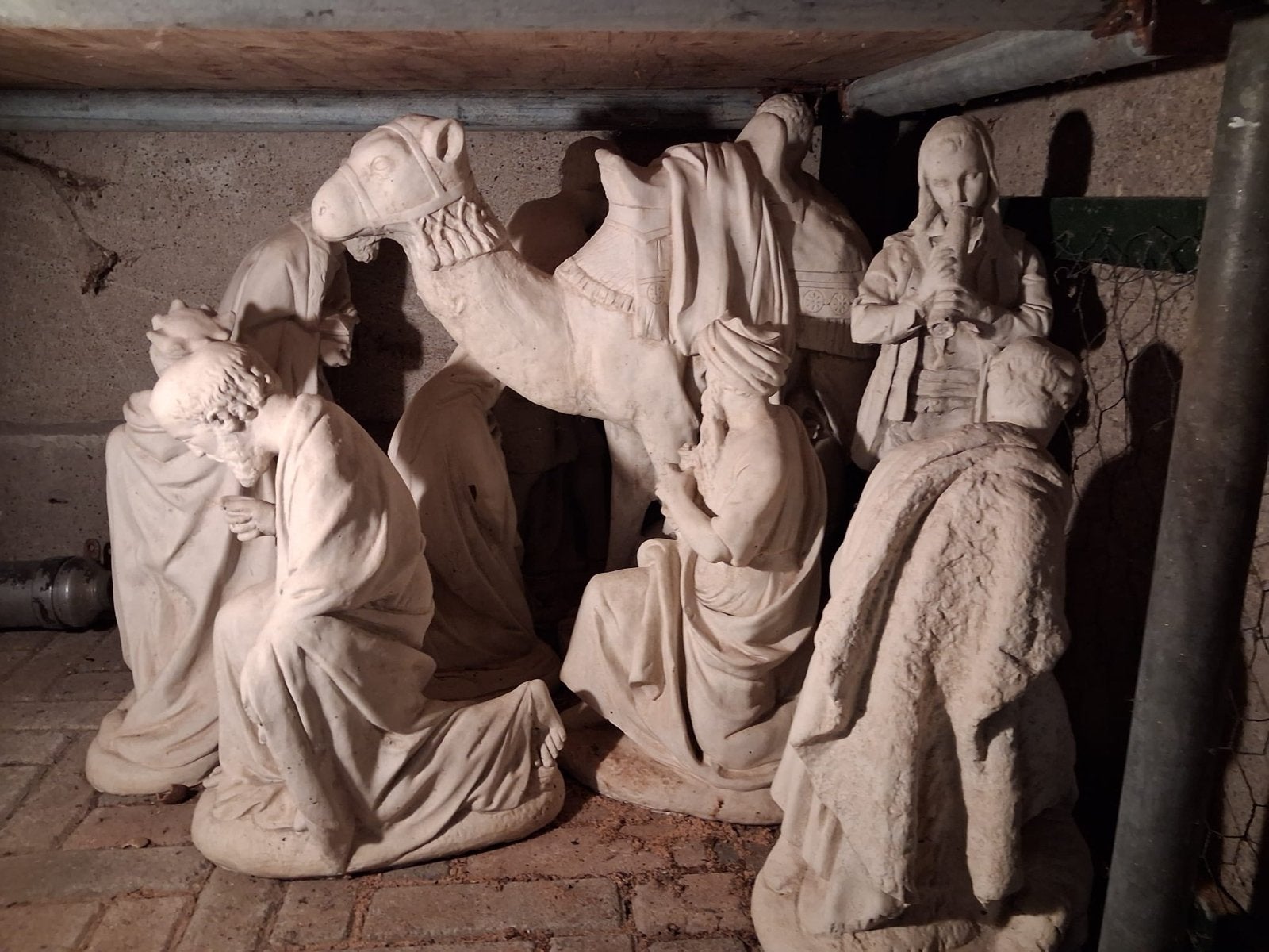 Grote Kerststal Betonnen Beelden Set - uniek, Diversen, Ophalen, Nieuw
