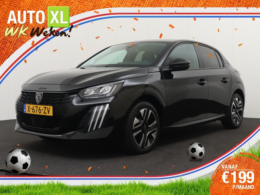 Peugeot e-208 EV Allure 51 kWh (96%SOH) Warmtepomp Stoelverw, Auto's, Peugeot, Bedrijf, Te koop, ABS, Adaptive Cruise Control