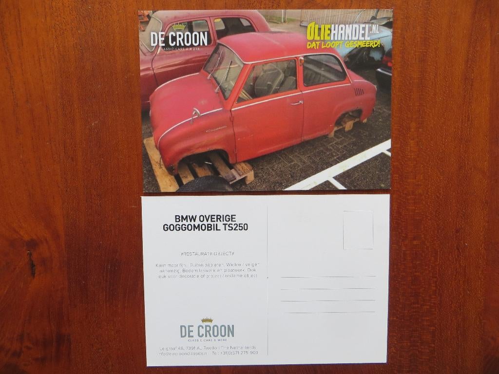 De Croon informatiekaart Goggomobil TS250, Ophalen of Verzenden, Nieuw, Overige merken