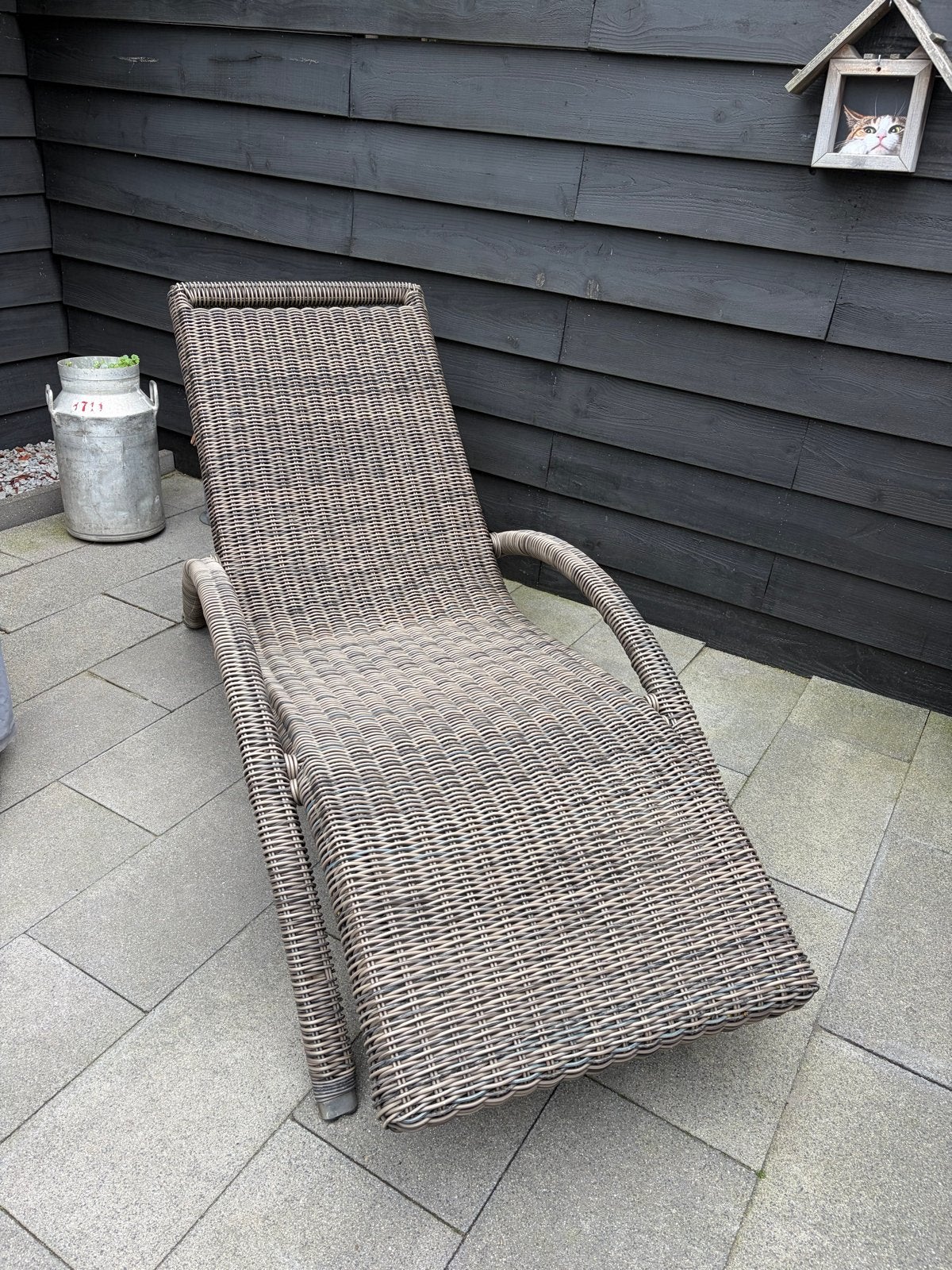 Comfortabele Wicker Ligstoel - Perfect voor de Tuin, Tuin en Terras, Ophalen, Gebruikt, Wicker