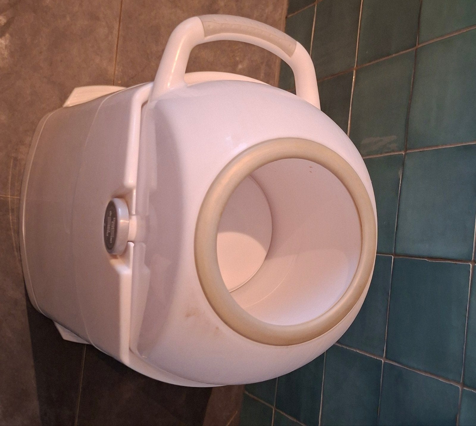 Diaper Champ luieremmer - Wit, Kinderen en Baby's, Ophalen, Gebruikt