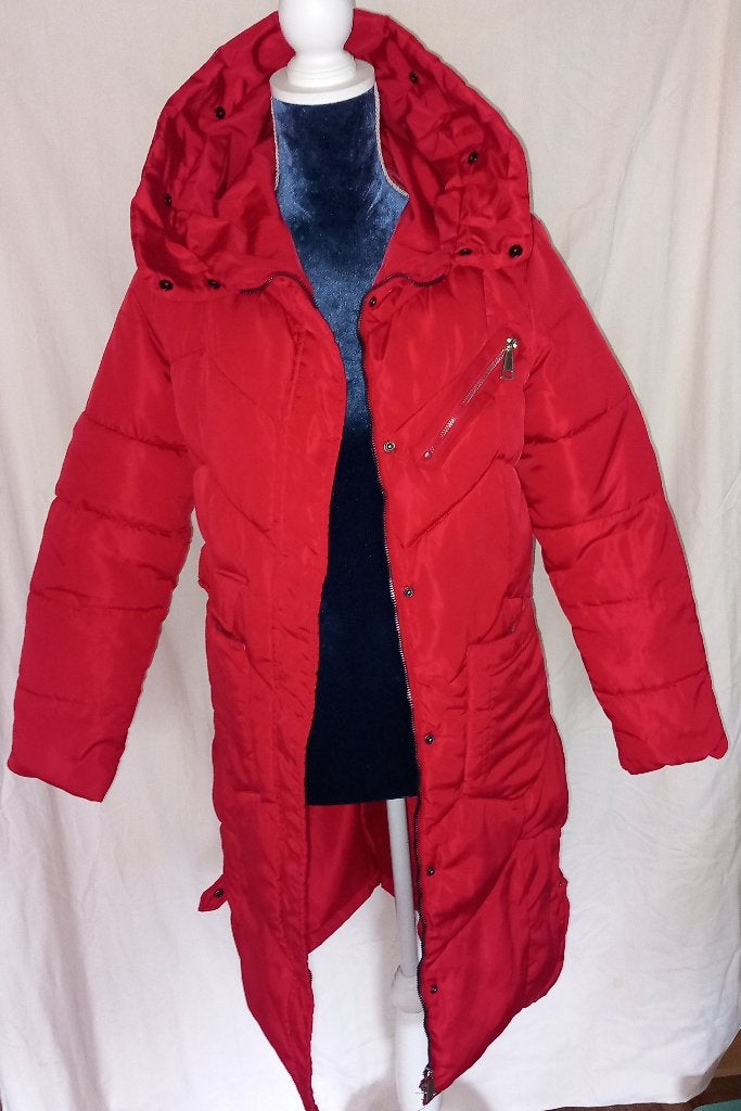 Winterjas dames maat M, Maat 38/40 (M), Ophalen of Verzenden, Rood, Onbekend