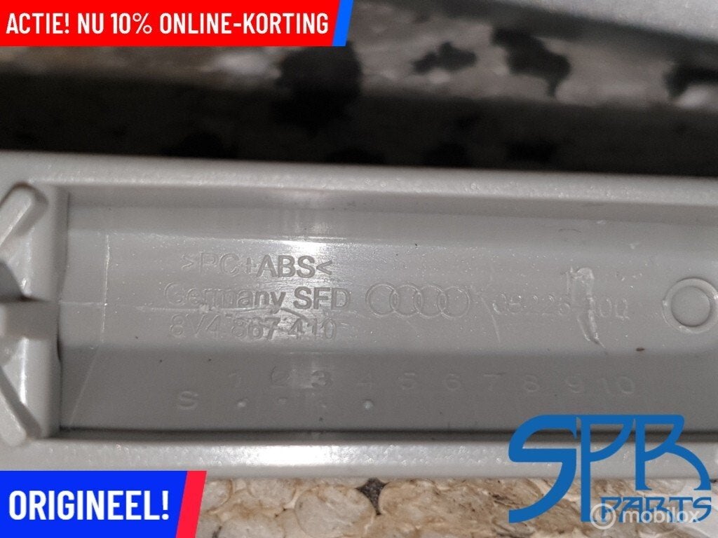 DEURPANEEL LIJSTEN Interieurlijsten set grijs A3 8V Limo NEW, Audi, Nieuw, Audi, Ophalen of Verzenden