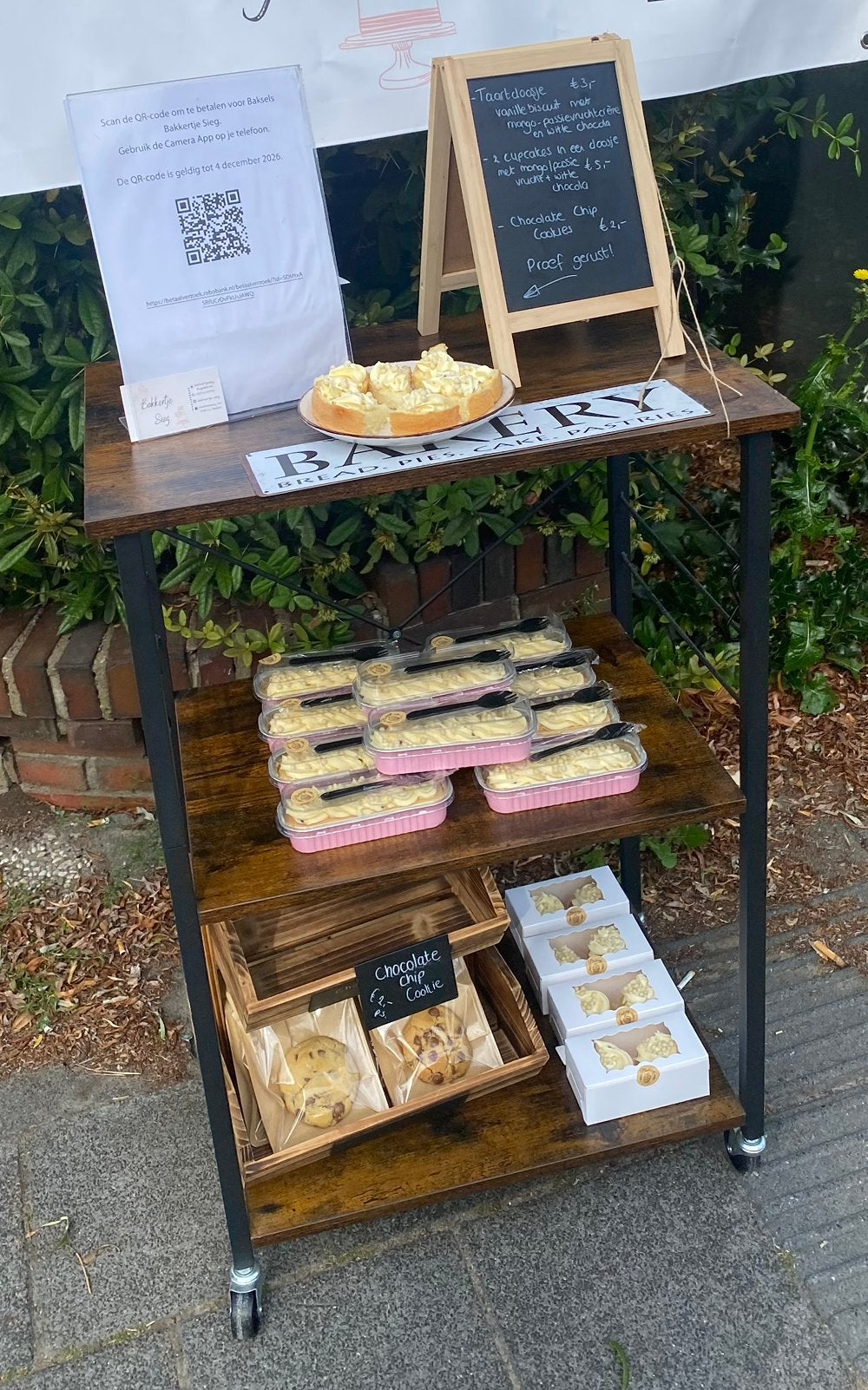 Keuken trolley / bakkerskar, Ophalen, Zo goed als nieuw