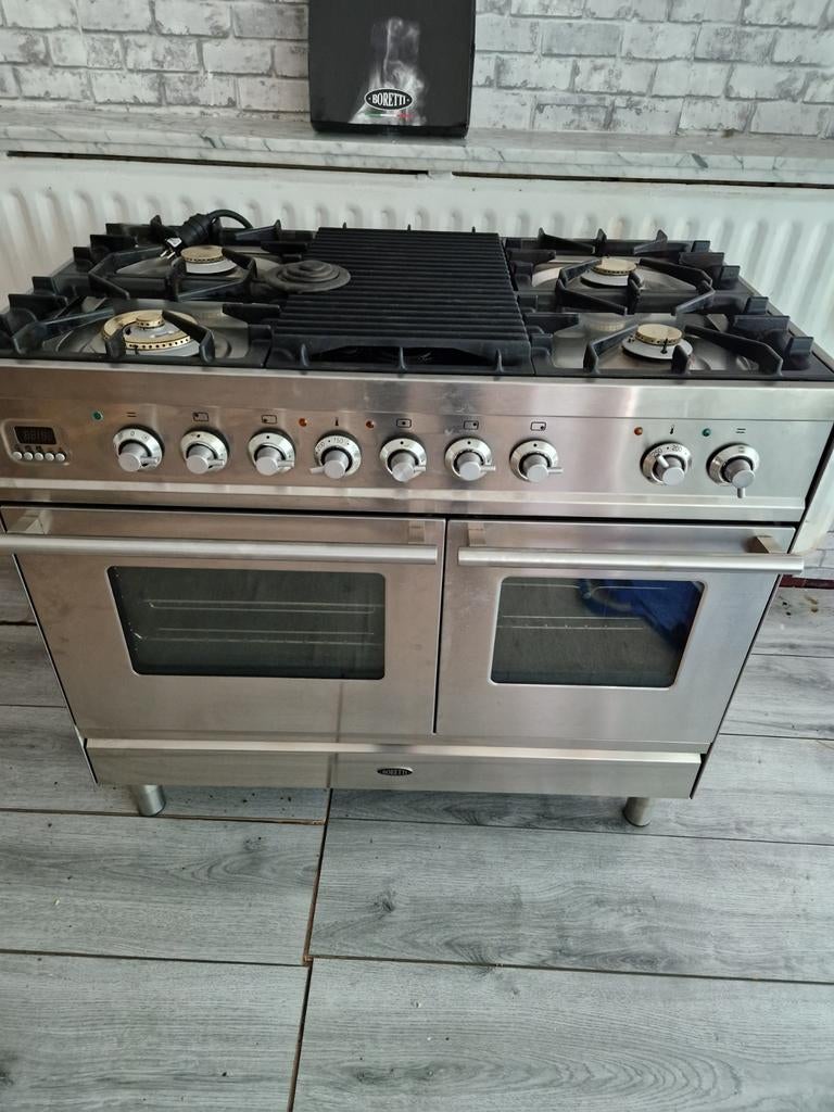 Boretti gasfornuis, 60 cm of meer, Ophalen of Verzenden, Zo goed als nieuw, Gas