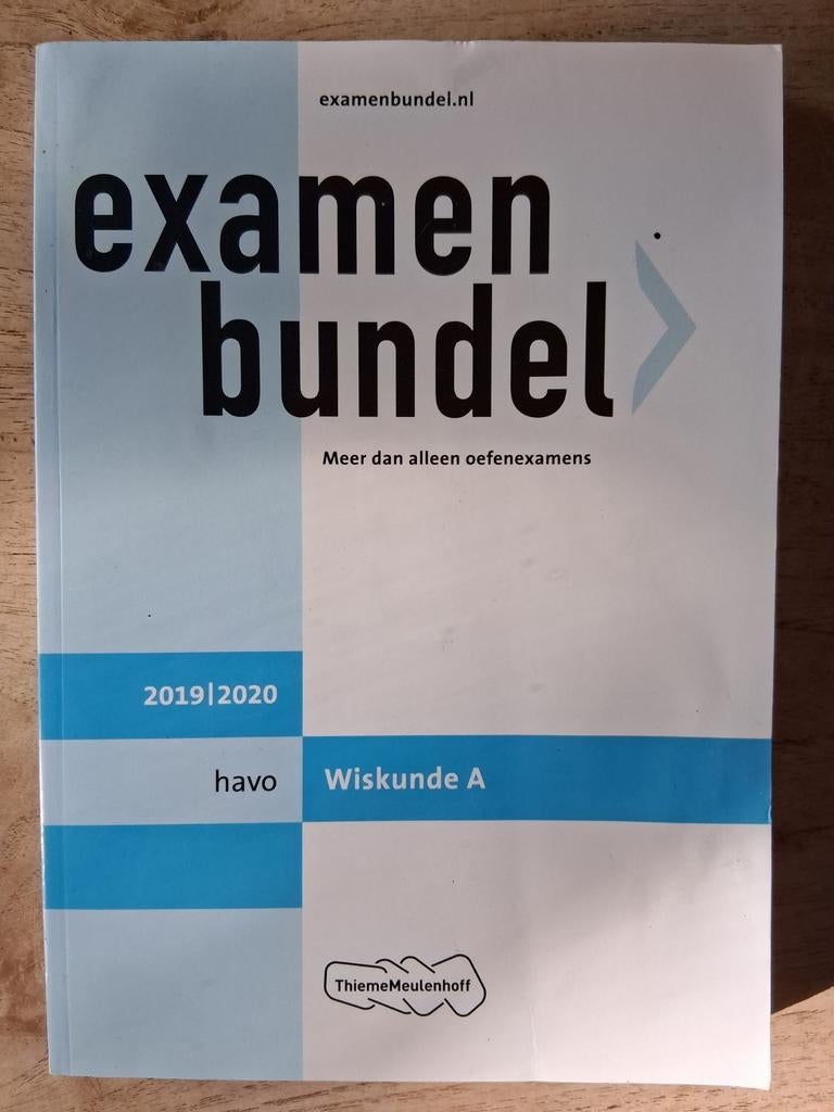 Examenbundel havo Wiskunde A 2019/2020, Ophalen of Verzenden, Beta, Zo goed als nieuw, HBO