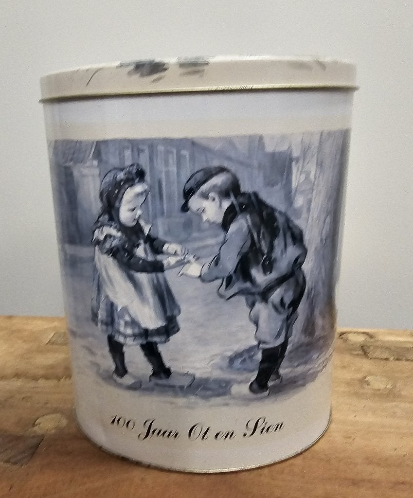 LEUK BLIK van "100 JAAR OT en SIEN", Verzamelen, Blikken, Ophalen of Verzenden, Gebruikt, Overige, Overige merken