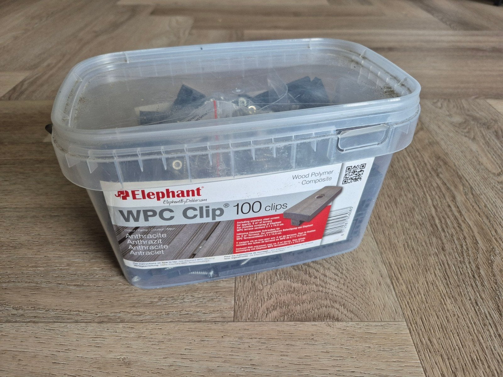 Elephant WPC Clip 100 clips - Antraciet, Ophalen of Verzenden, Nieuw, Overige typen