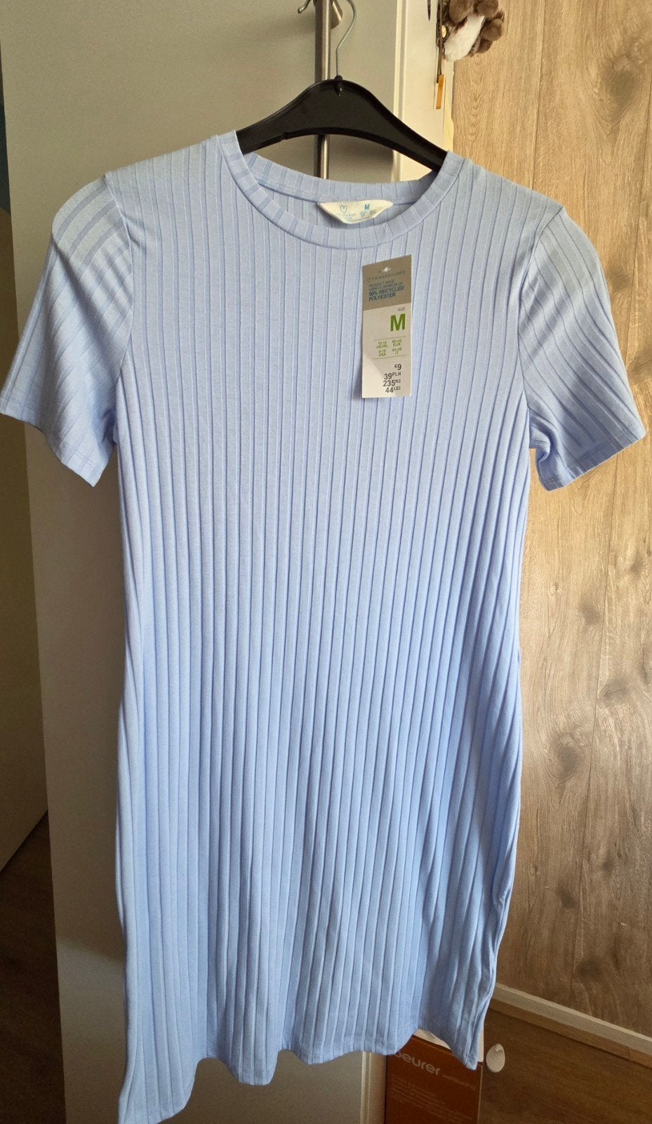 licht blauw jurkje Primark Nieuw mt M, Kleding | Dames, Ophalen of Verzenden, Nieuw