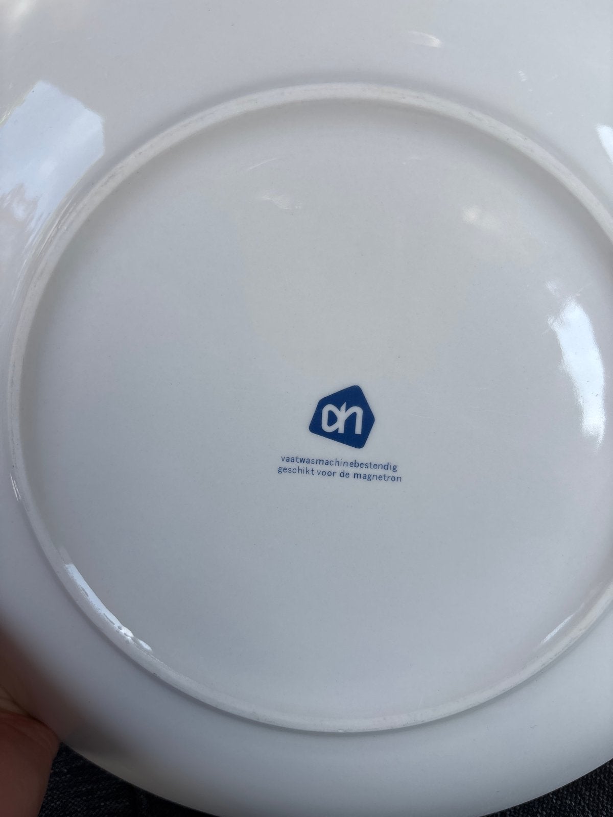 Albert Heijn borden - 10 stuks - wit, vaatwasmachinebestendi, Ophalen, Gebruikt, Keramiek, Albert Heijn