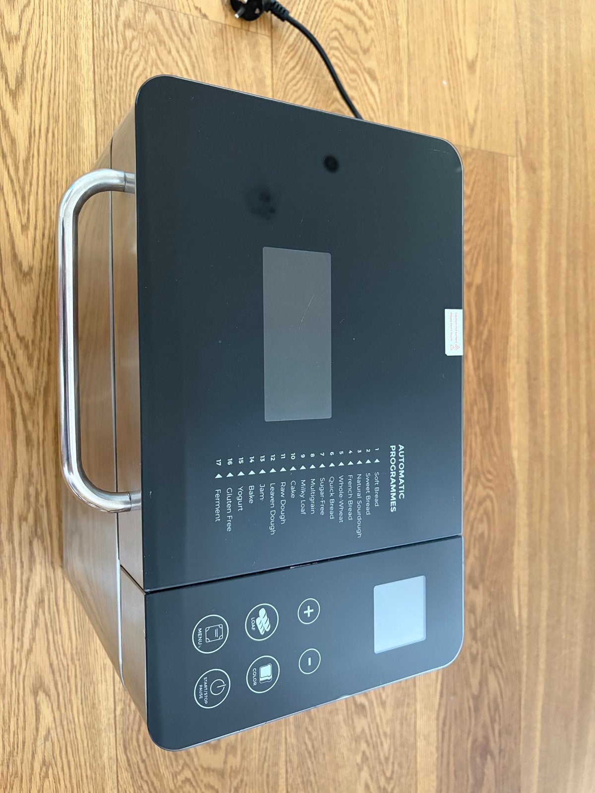 CREATE Broodbakmachine - Roestvrij staal, Witgoed en Apparatuur, Broodbakmachines, 800 tot 1200 gram deeg, Zo goed als nieuw, Kijkvenster