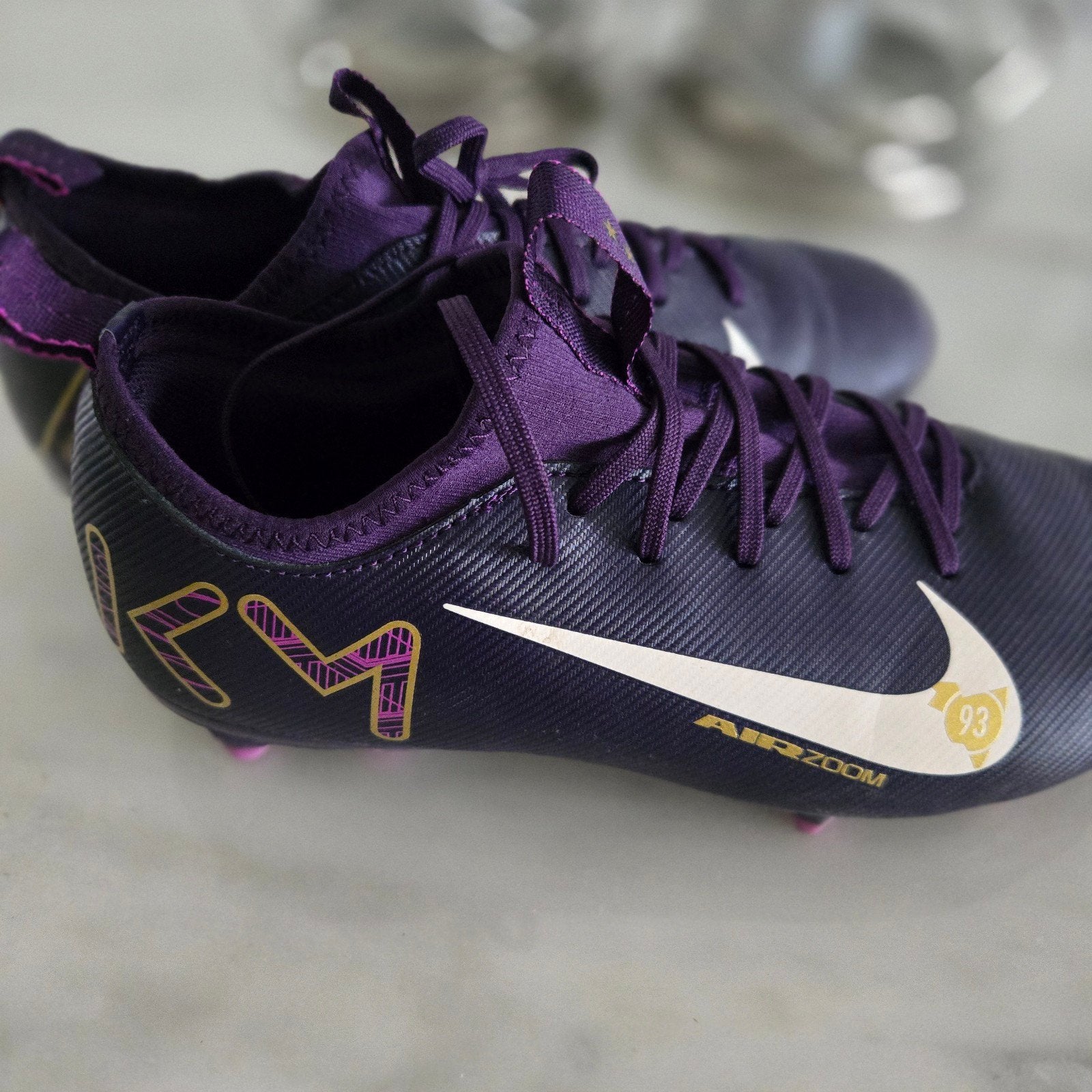 Nike Air Zoom Mercurial Vapor 16 Pro FG Mbappé Kids, Maat XS of kleiner, Ophalen of Verzenden, Zo goed als nieuw, Schoenen