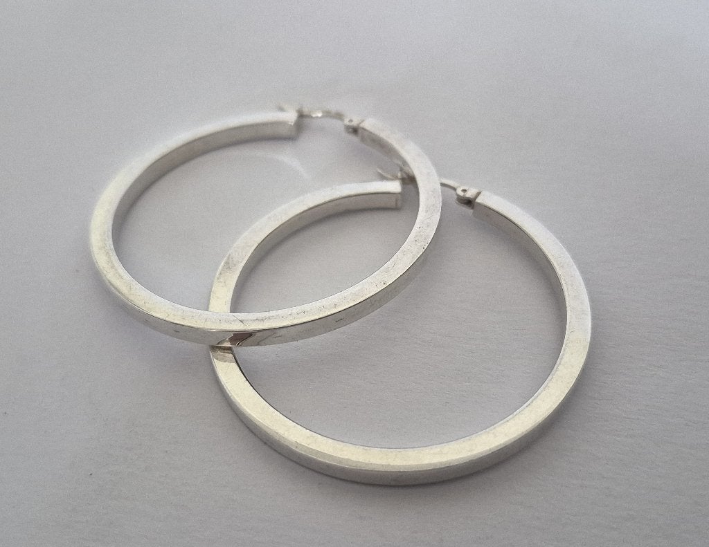 zilveren oorbellen, Gebruikt, Ophalen of Verzenden, Knopjes of Stekers, Zilver