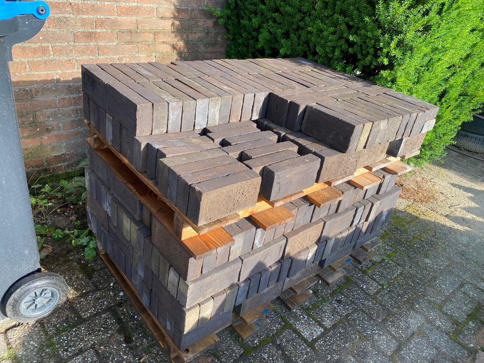 Metselstenen (ca. 400 stuks) voor tuinmuurtje/vuilwerk, Ophalen, Gebruikt, Bakstenen