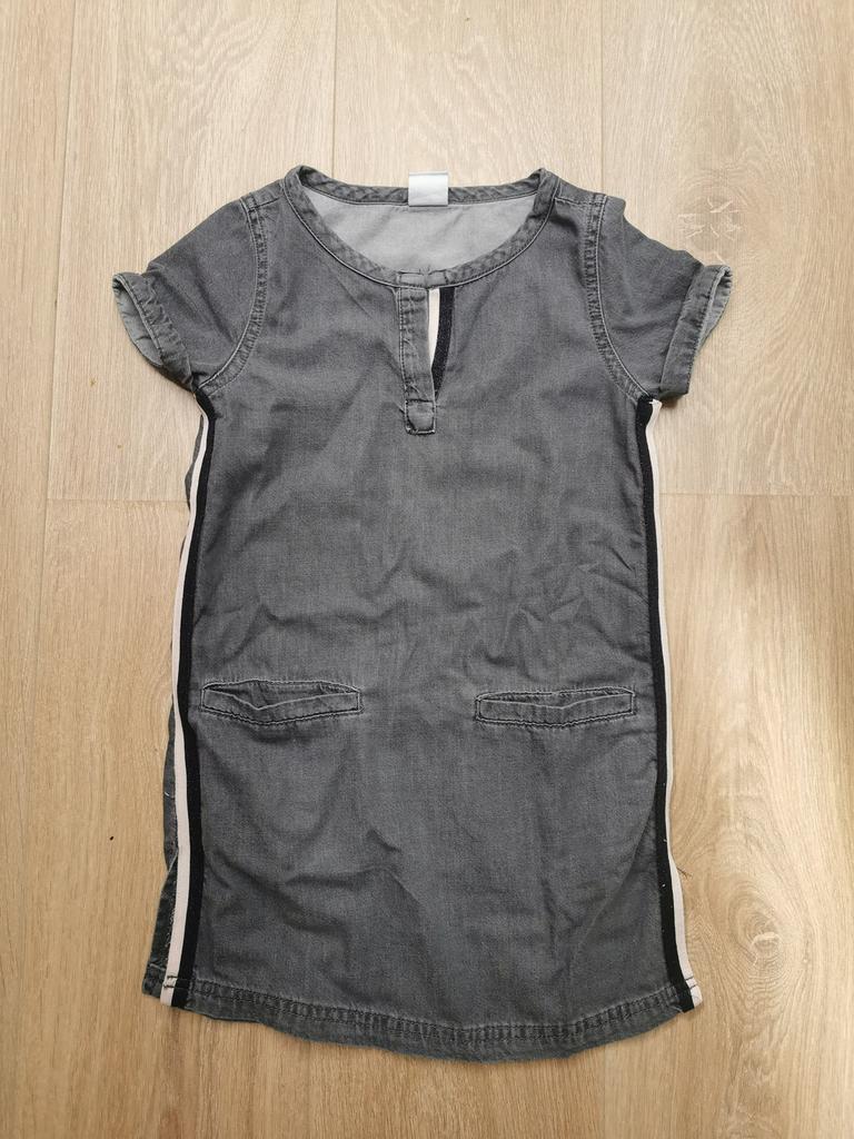 Hema jurk grijs maat 110/116, Kinderen en Baby's, Kinderkleding | Maat 110, Ophalen of Verzenden, Gebruikt, Meisje, Jurk of Rok