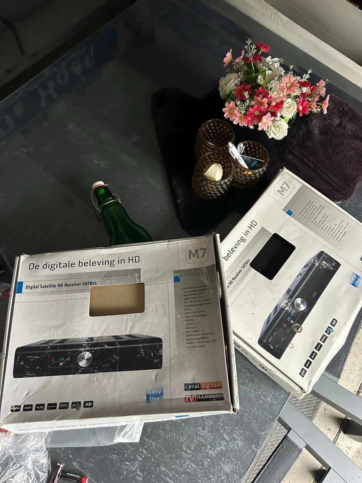 M7 Digital Satellite HD Receiver SAT801 2 stuks, Ophalen, Nieuw, Decoder