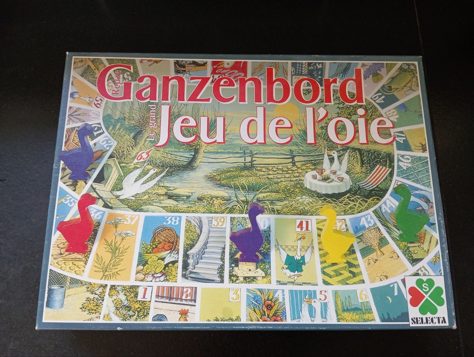 Oud Hollands Ganzenbord XL formaat z.g.a.n!, Hobby en Vrije tijd, Gezelschapsspellen | Bordspellen, Ophalen of Verzenden, Zo goed als nieuw