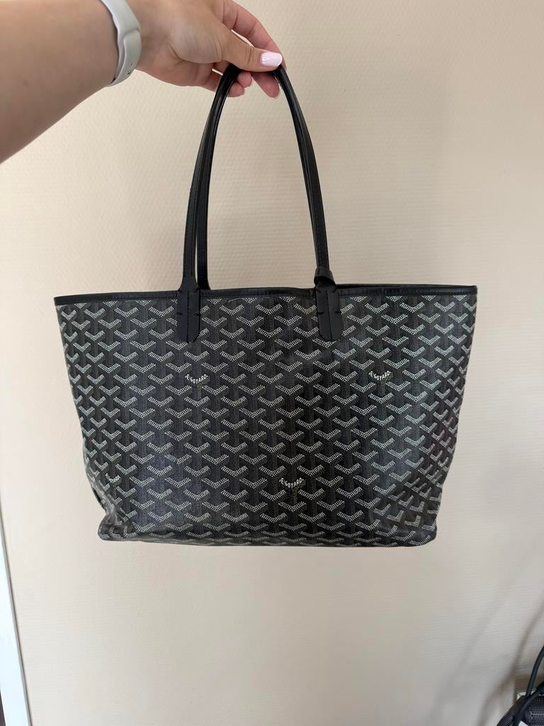Goyard Saint Louis PM Tote Tas Zwart, Ophalen of Verzenden, Zo goed als nieuw