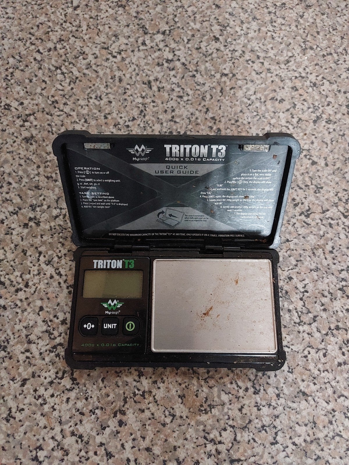 MyWeigh Triton T3 Precisieweegschaal 400g x 0.01g, Verzenden, Gebruikt, Precisieweegschaal, Minder dan 50 kg