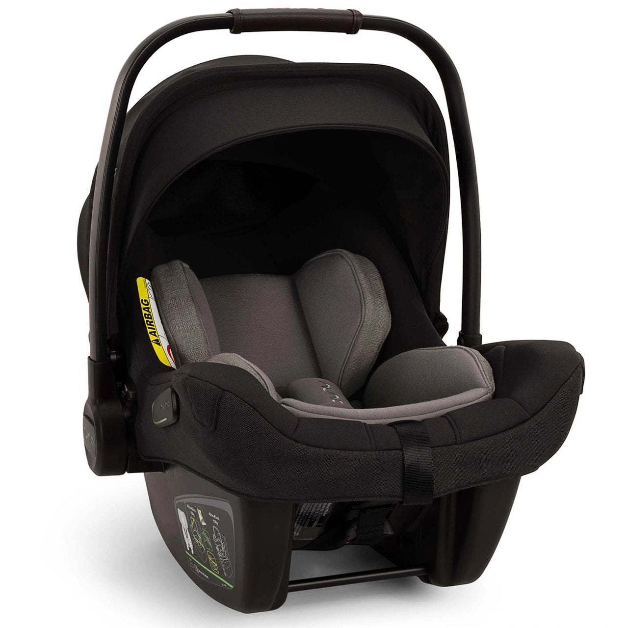 Nuna Pipa Next i-size Caviar, Kinderen en Baby's, Autogordel of Isofix, Verstelbare rugleuning, Zo goed als nieuw, 0 t/m 13 kg