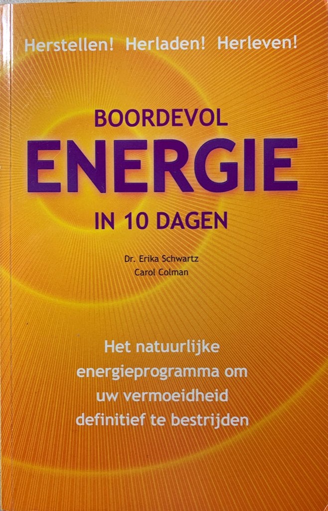 Boordevol energie in 10 dagen, Ophalen of Verzenden, Zo goed als nieuw, Dieet en Voeding, Dr. Erika Schwartz
