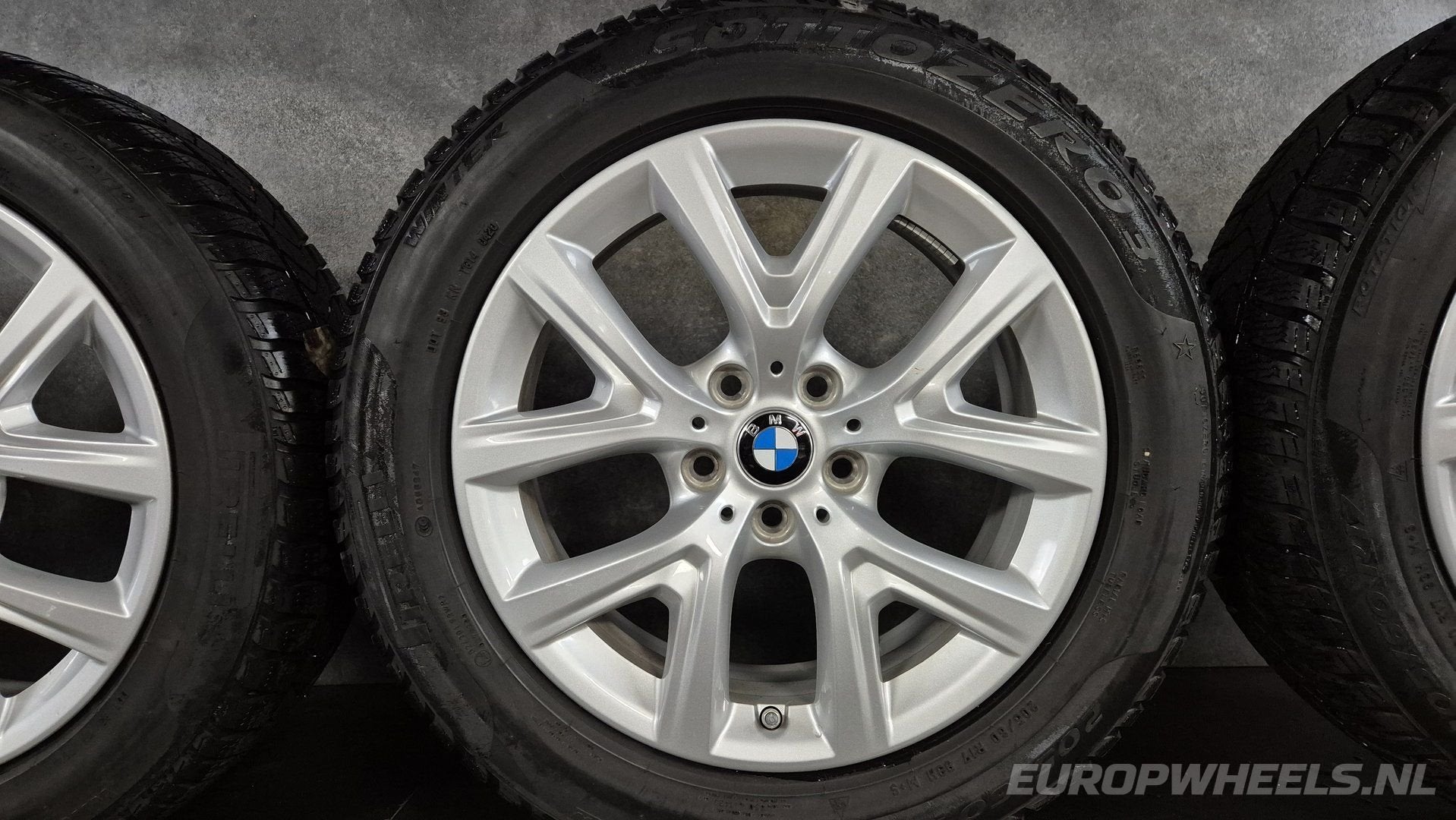 17 inch BMW velgen 2 serie Active tourer U06 winterbanden, Gebruikt, -, -, Banden en Velgen