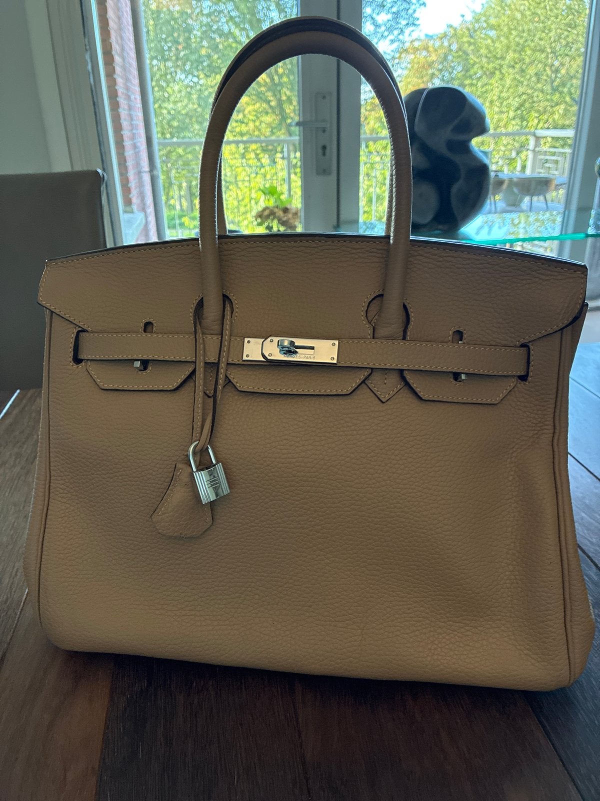 Camel tas mooie camel kleur 100procent leer, Ophalen of Verzenden, Zo goed als nieuw, Beige, Handtas