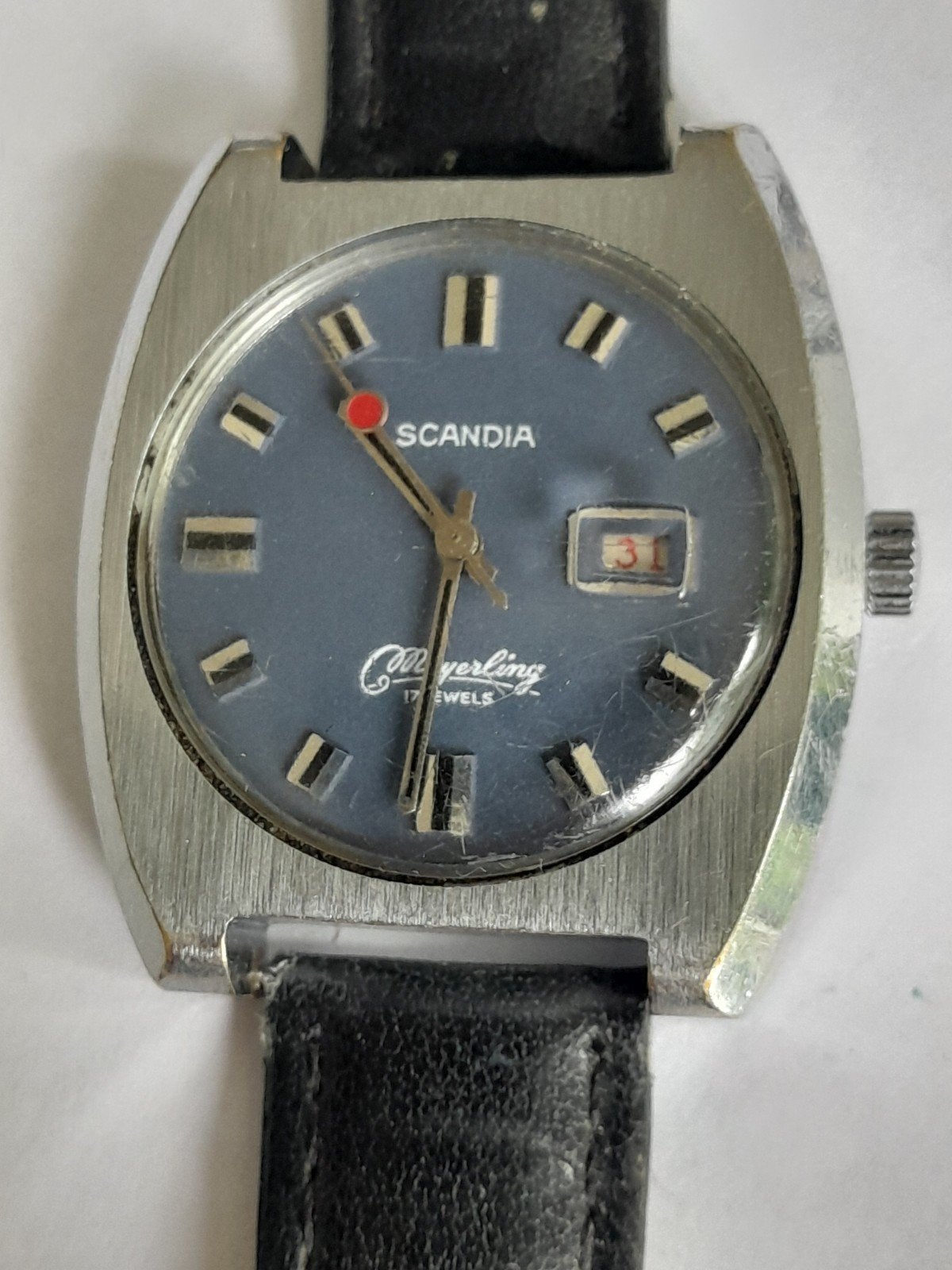 Vintage heren horloge Jaren 70, Ophalen of Verzenden, Staal, Overige merken, 1960 of later