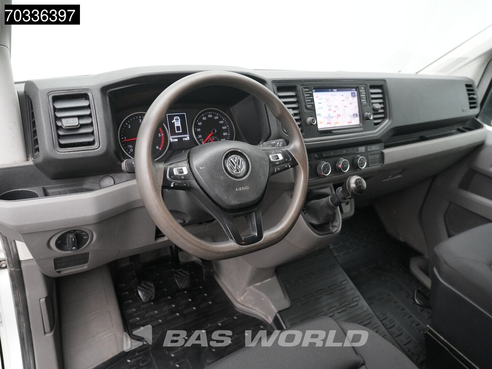 Volkswagen Crafter 177pk Kipper Dubbele Cabine Dubbellucht A, Auto's, Stof, Gebruikt, Euro 6, 4 cilinders