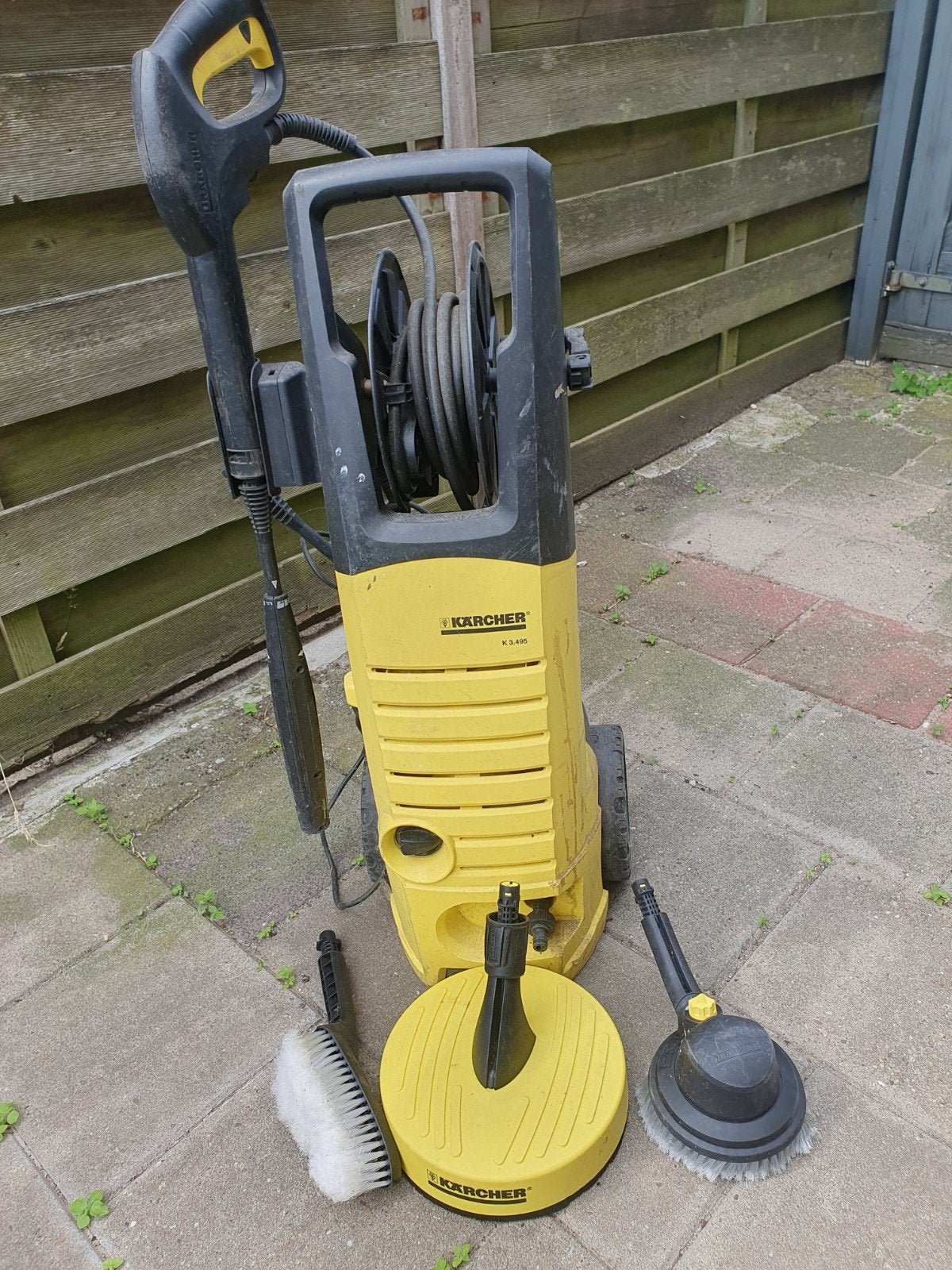 Kärcher K3.495 Hogedrukreiniger met accessoires, Tuin en Terras, Hogedrukreinigers, Ophalen of Verzenden, Gebruikt, Elektrisch