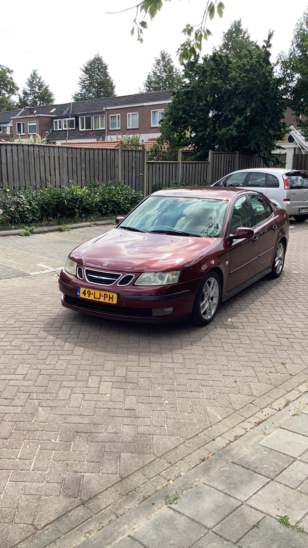 Saab 9-3 2.0t, Auto's, Stof, Beige, 4 cilinders, 49 €/maand