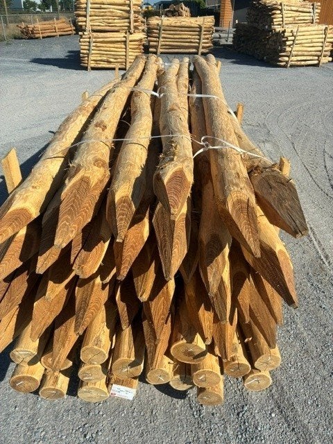 Robinia geschild rondhout, Tuin en Terras, Palen, Balken en Planken, Ophalen, Nieuw, 250 cm of meer, Palen