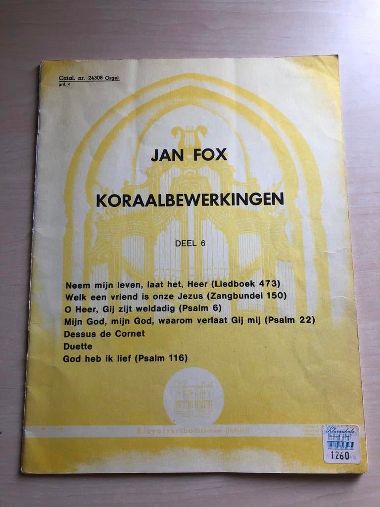 Koraalbewerkingen op klavarskribo doorJan Fox, Muziek en Instrumenten, Bladmuziek, Ophalen of Verzenden, Gebruikt, Artiest of Componist