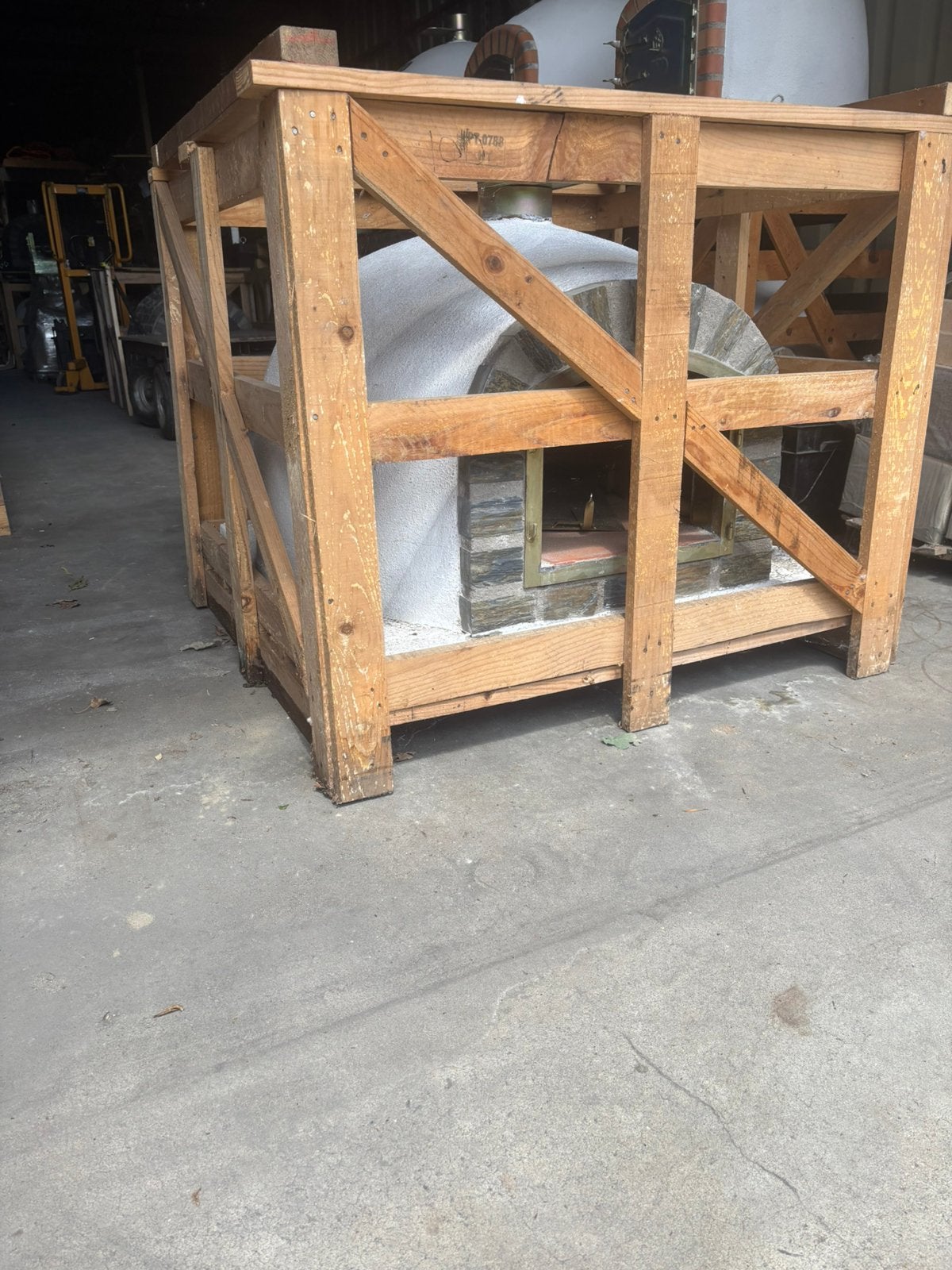 Houtgestookte steenoven pizzaoven wit 100x100 - ACTIEPRIJS, Ophalen, Nieuw