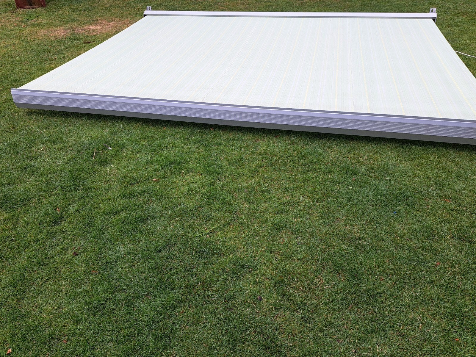 4x3 zonnescherm elektrisch cassette SUPER GAAF! verano, Elektrisch, Ophalen of Verzenden, Zo goed als nieuw, 250 cm tot 450 cm