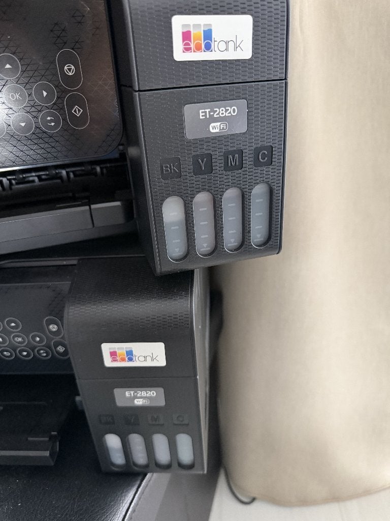 2X Epson EcoTank ET-2820 - All-in-One Printer, Computers en Software, Printers, Ophalen of Verzenden, Gebruikt
