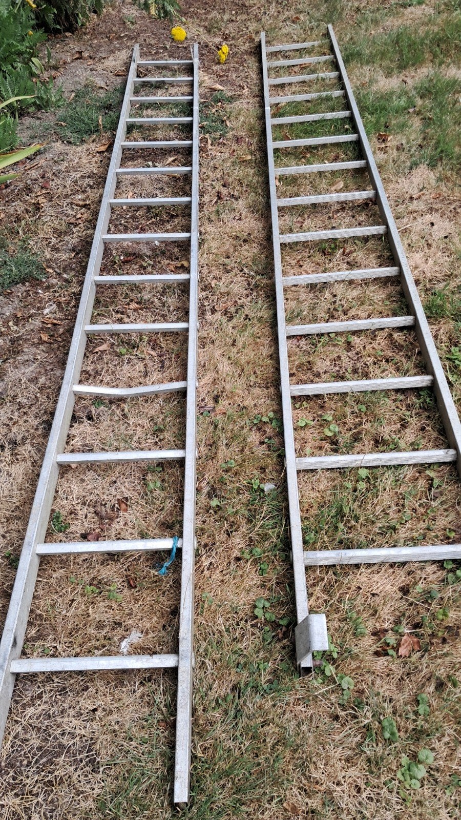 2 delige ladder aluminium, Ophalen, Gebruikt, 4 meter of meer