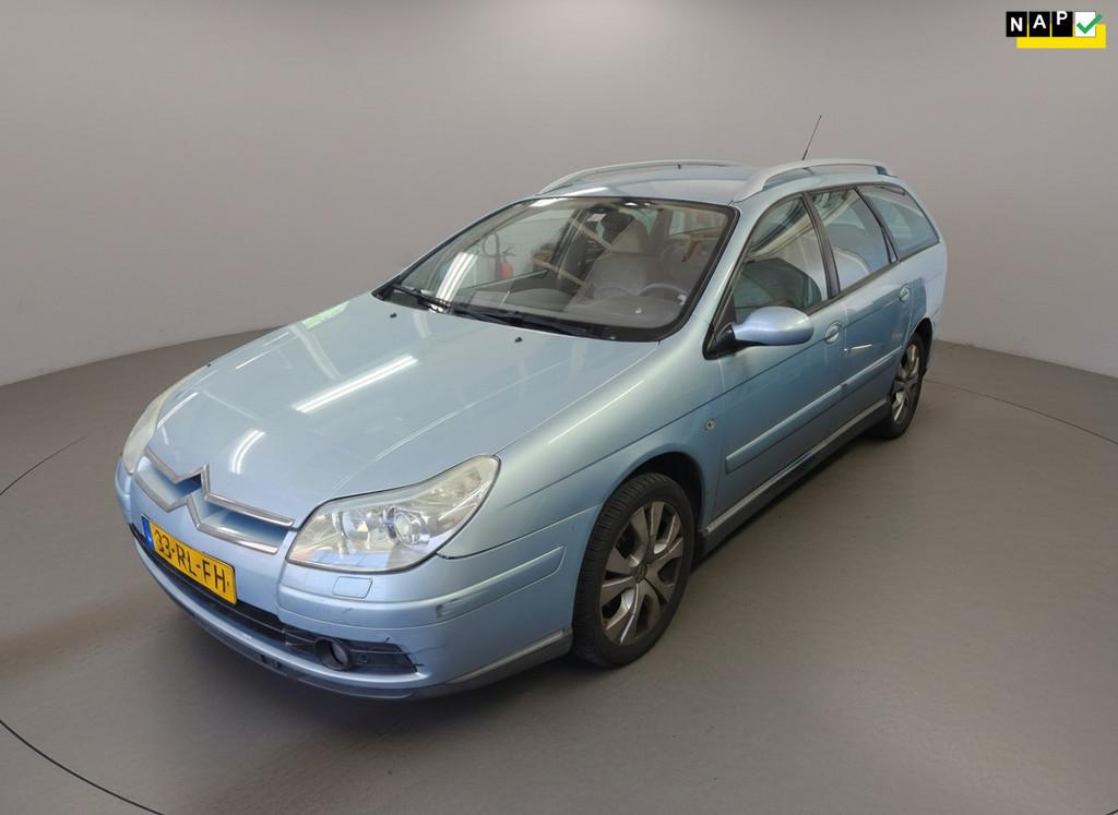 Citroen C5 Break 2.0-16V Exclusive Inruil koopje. NAP, Auto's, Citroën, Gebruikt, Blauw, Origineel Nederlands, C5