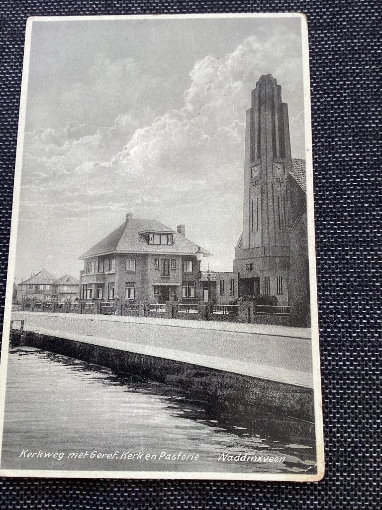 Waddinxveen., Verzenden, 1940 tot 1960, Gelopen, Zuid-Holland