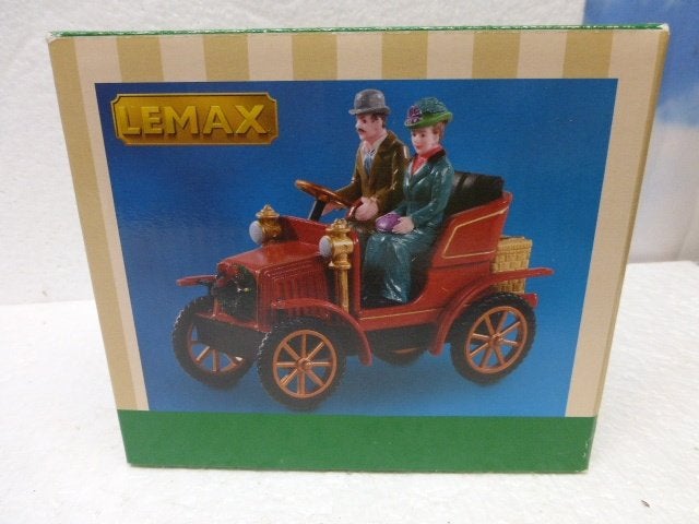 lemax first car in town kerstdorp auto accessoire poppetjes, Ophalen of Verzenden, Zo goed als nieuw