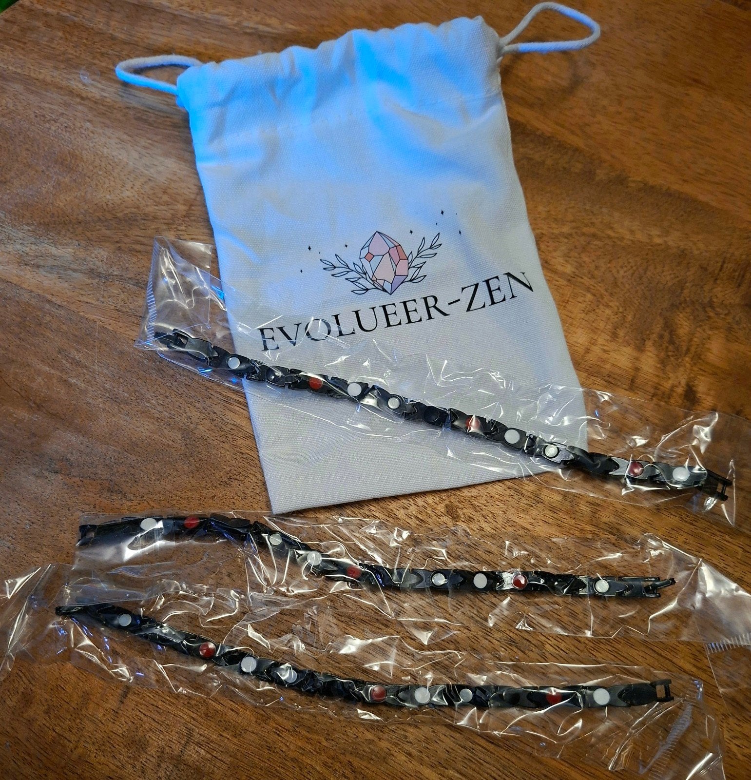 3 Evolueer-Zen armbanden  Zwart, Verzenden, Nieuw, Zwart, Overige materialen