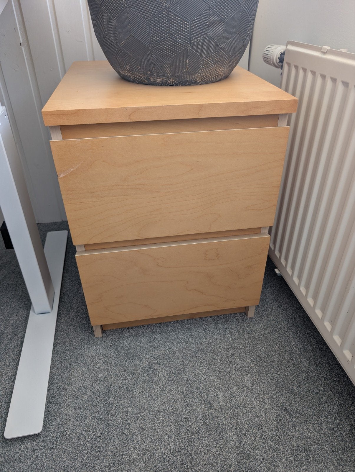 Ikea Malm ladekastje/nachtkastje, Huis en Inrichting, Ophalen, Minder dan 50 cm, Gebruikt, 1 of 2 laden