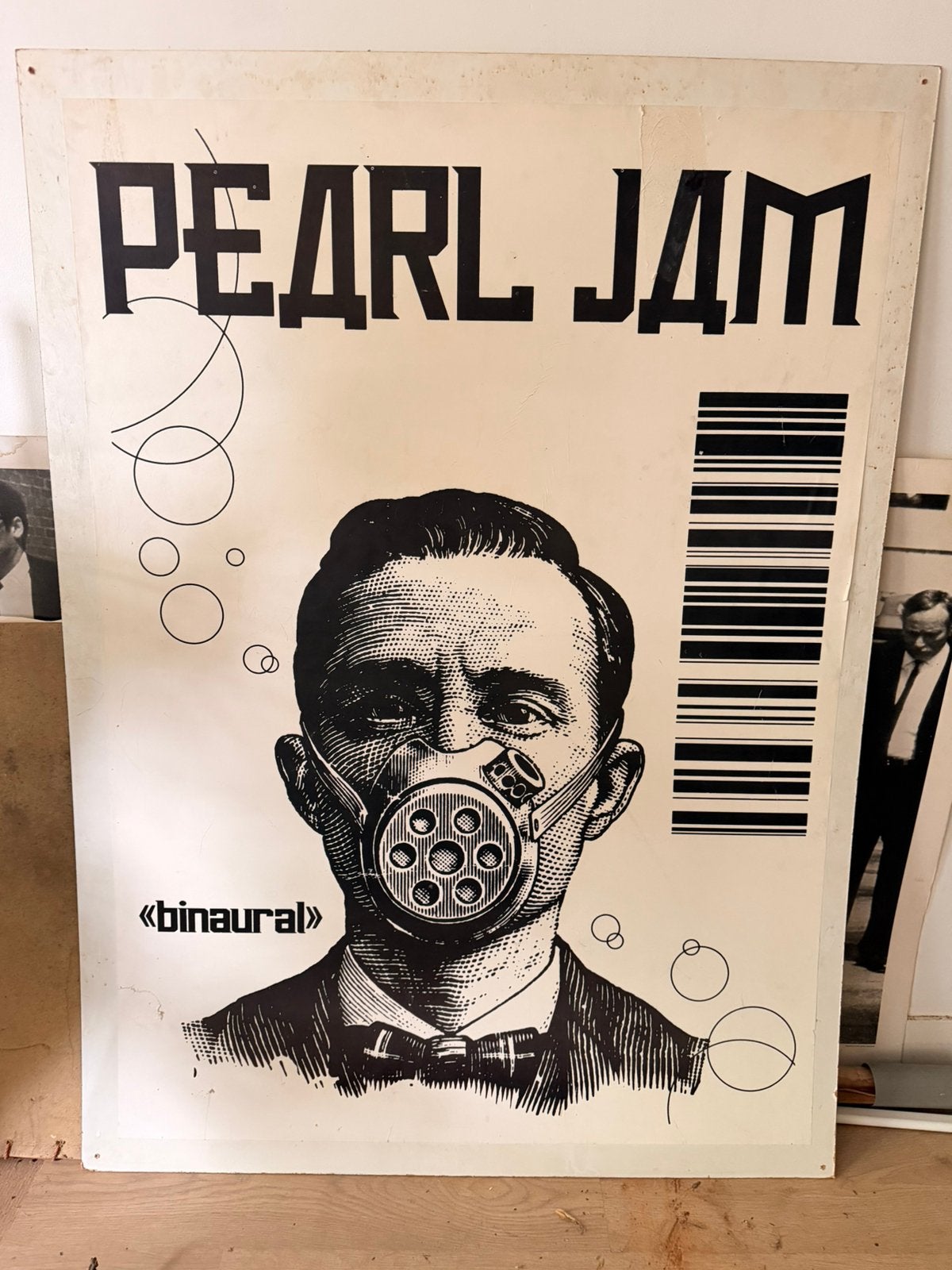 Pearl Jam Binaural Poster - Zeldzaam Muziek Kunstwerk, Ophalen of Verzenden, A1 t/m A3, Muziek, Rechthoekig Staand