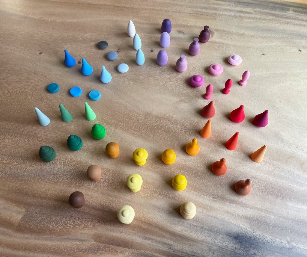 Grapat 48x loose parts set | nieuw, Kinderen en Baby's, Speelgoed | Houten speelgoed, NL, Nieuw, Ophalen of Verzenden, Info@handmadebycharlie.nl