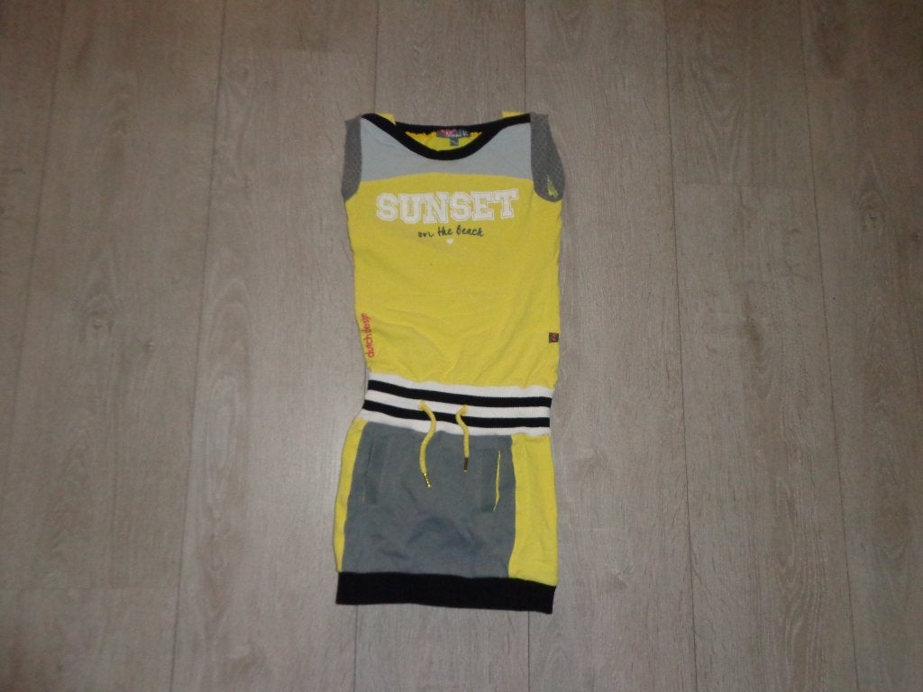 geel zomerjurkje van NINNI VI, maat 110/116, Ophalen of Verzenden, Zo goed als nieuw, Meisje, Jurk of Rok