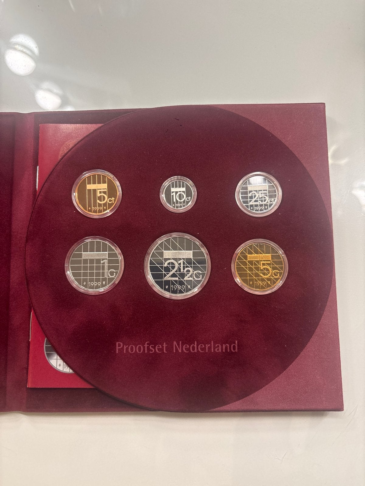 Proofset Nederland 1999 - munten, Postzegels en Munten, Munten | Nederland, Ophalen, Koningin Beatrix, Overige waardes, Setje