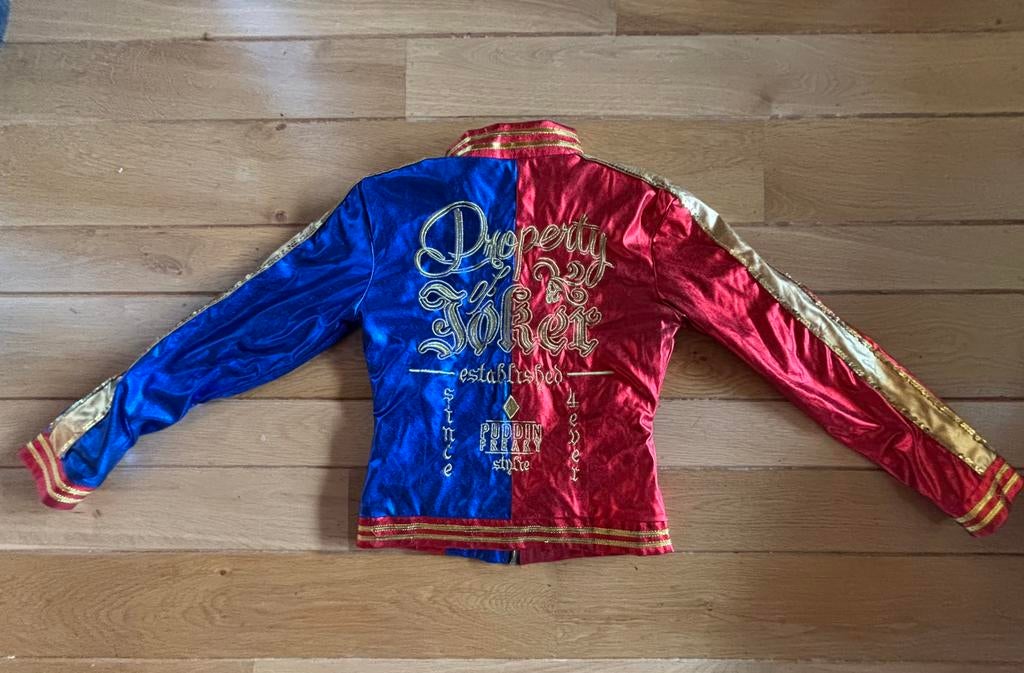 Harley Quinn kostuum compleet maat s, Carnaval, Ophalen of Verzenden, Kleding, Maat 36 (S)