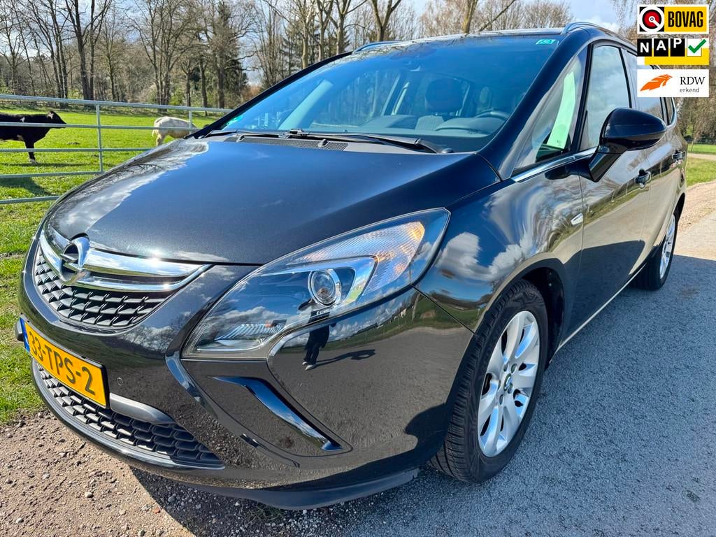 Opel Zafira Tourer 1.4 Edition 7p compleet onderhouden|Navig, Euro 5, Stof, 4 cilinders, 7 stoelen